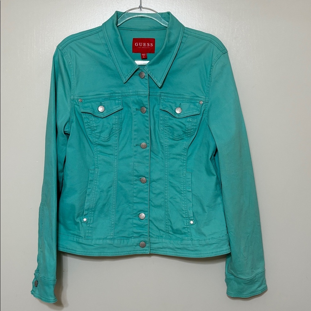 Guess - Green Alisona Denim Jacket